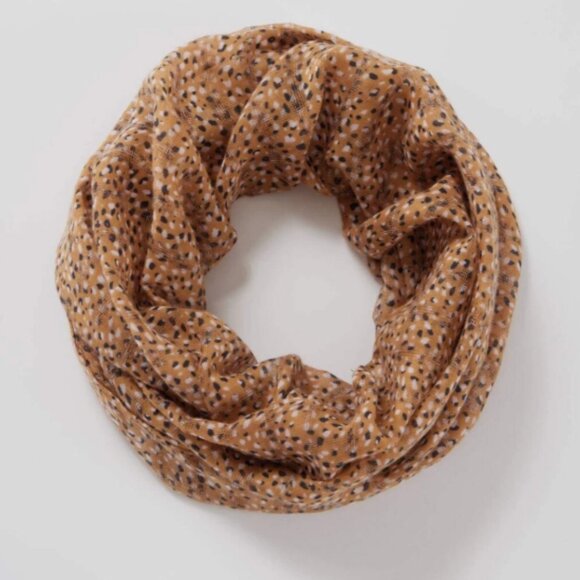 J. Jill Infinity Scarf - Burnish Brass Lively Dots - NWOT - Picture 2 of 10